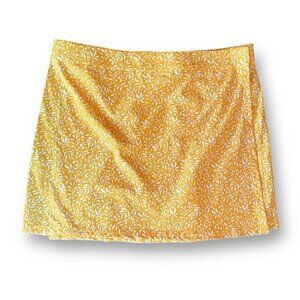 RipSkirt Hawaii Womens Beach Skirt XXL Yellow Floral Length 1 Swim Cover Up